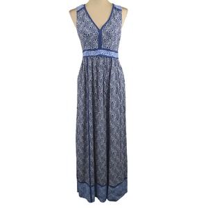 knee length dresses for ladies Tiered Poplin Maxi Dress-Formica Pink, Bloom Mosaic main image 1
